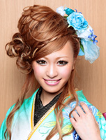 コサージュ Blue